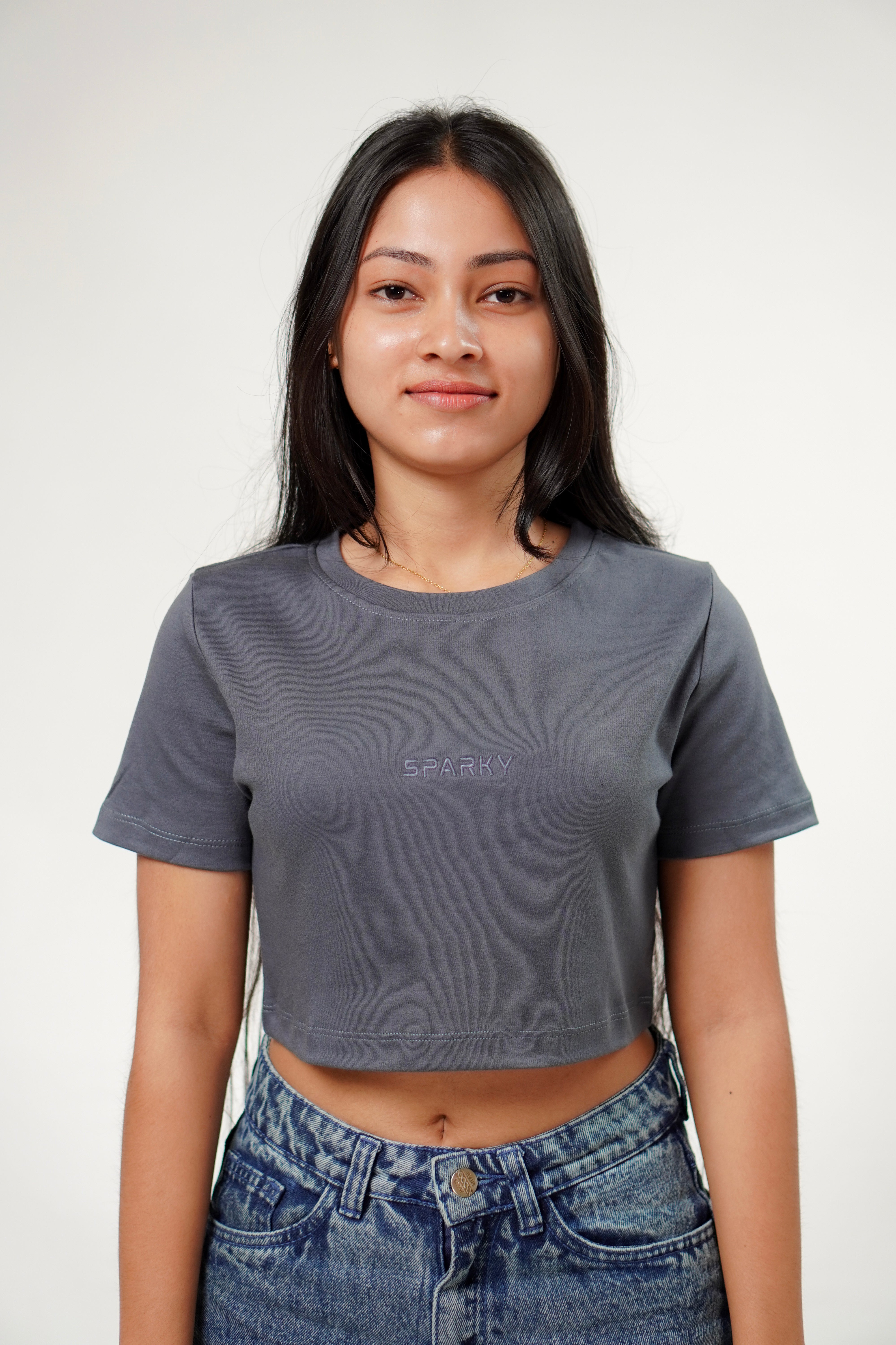 Slate Gray Essential Crop Top – Sparky Apparel